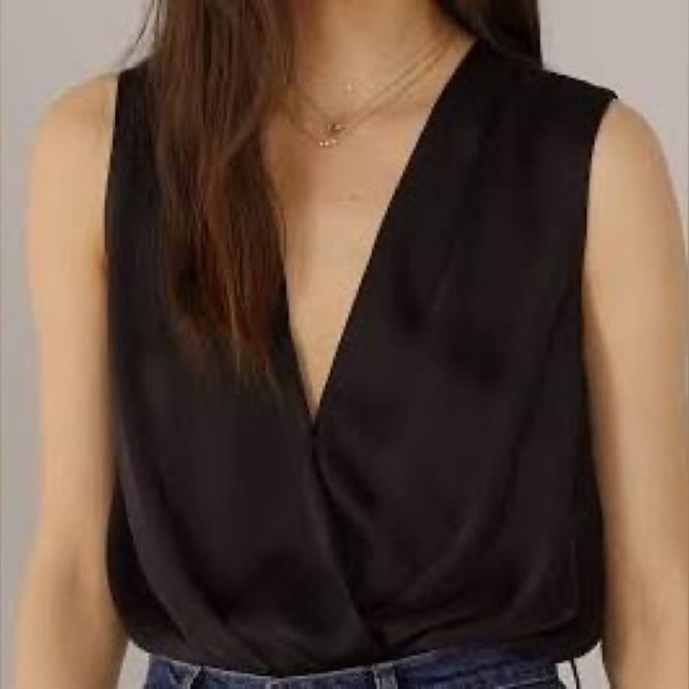 NWT Anthropologie Yara Surplice Bodysuit